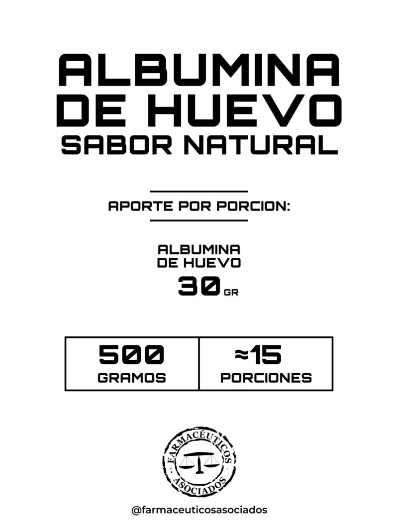Albúmina de Huevo en polvo – Sabor natural