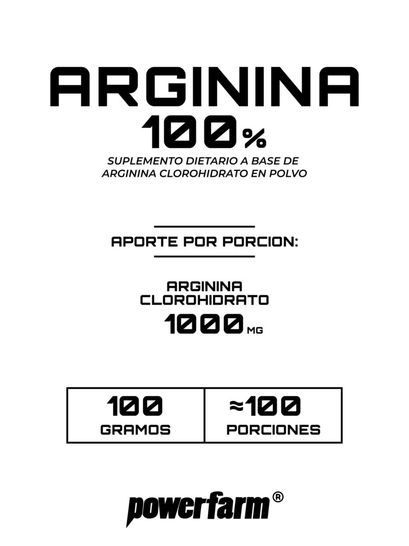 Arginina Clorhidrato 100% en polvo