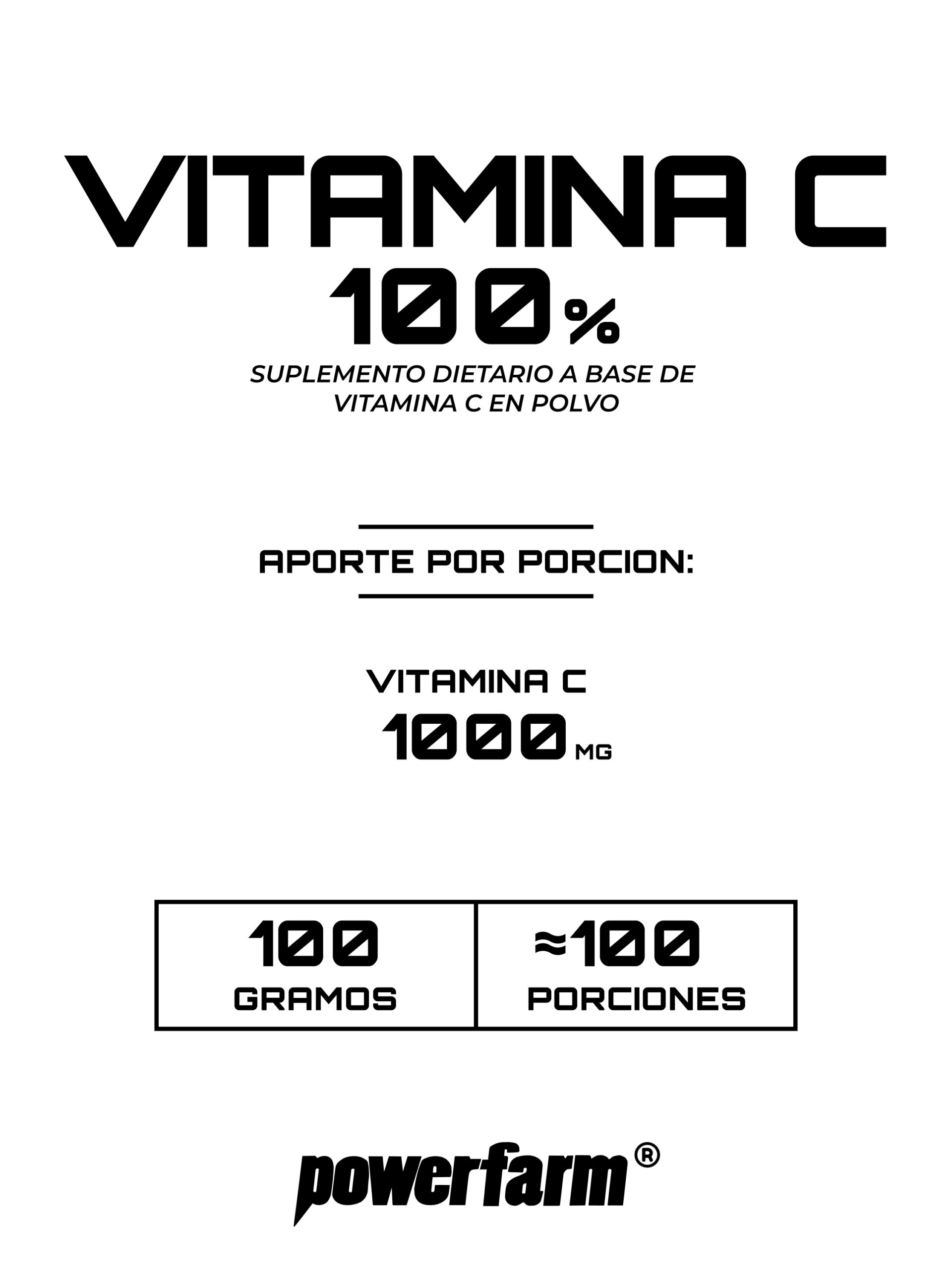 Vitamina C 100% en polvo